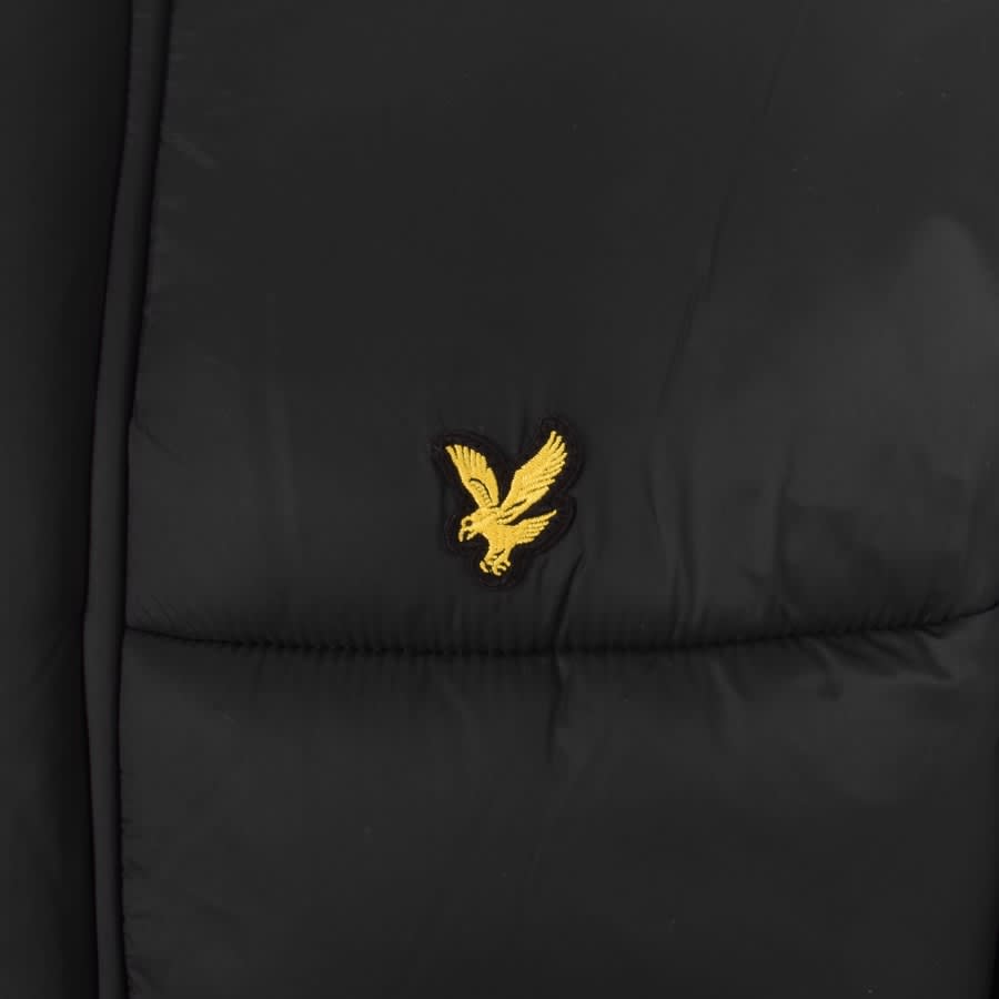 Lyle And Scott Wadded Puffer Jacket Black Mainline Menswear Ireland